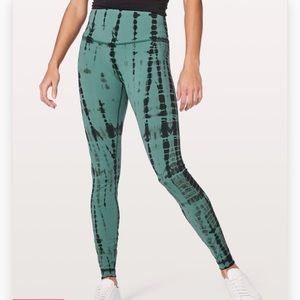 Lululemon Wunder Under Tye Dye Leggings
